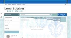 Desktop Screenshot of lunastitches.com
