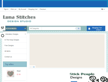 Tablet Screenshot of lunastitches.com